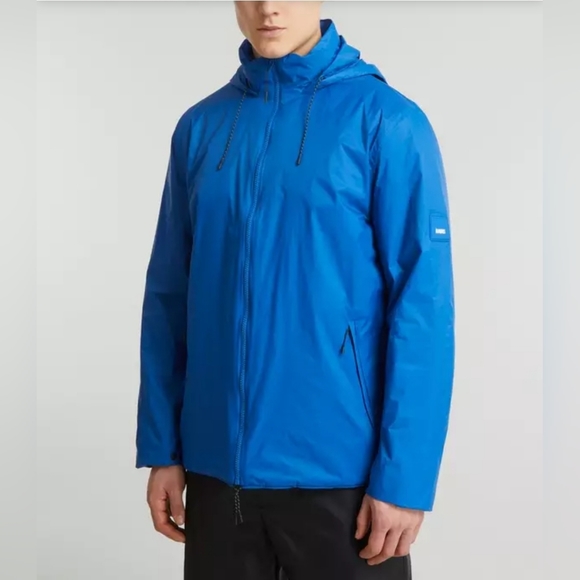 Rains Other - Rains Fuse Waterproof Hooded Jacket Cobalt Size Medium NWT!